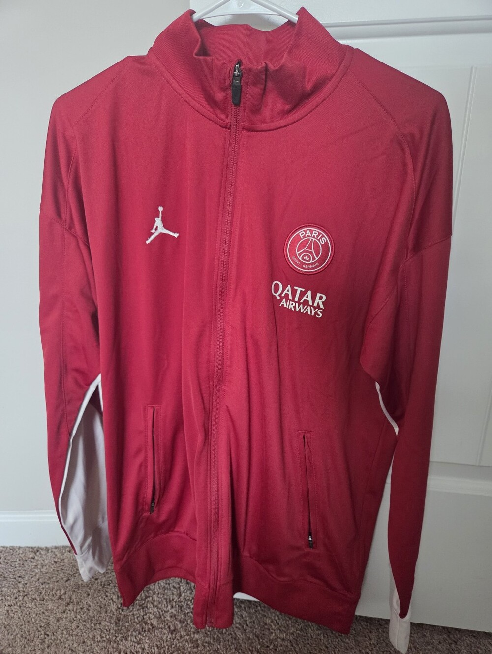 Jordan Red Paris Saint-Germain PSG  Soccer Warm Up Kit